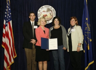 Russ Garriott, City Planner; Lt. Governor Becky Skillman; Shawna Nicelley; Judi Wire