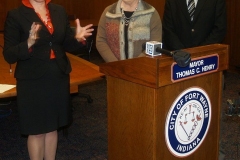 2011/03/30: Beth Malloy, Sandy Kennedy and Mayor Tom Henry