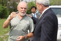 Chuck Kiess and Mayor Tom Henry