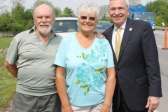 Chuck and Heidy Kiess with Mayor Henry