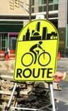 New Bike Route Sign