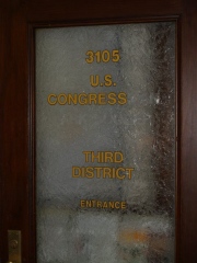 Indiana 3rd Congressional District office door