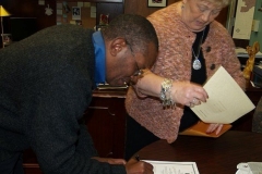 2009/11/18: Paul Morrison signs his certificate
