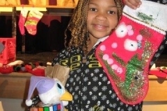 One happy child with her stocking