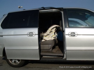 Infant inside vehicle