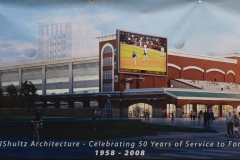 The Harrison Square Parking Deck and Event Center rendering