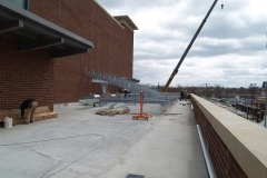 2009/04/07: Bleacher installation