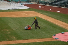 2009/04/14: Mowing the infield