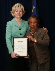 IN Lieutenant Governor Becky Skillman and Hana Stith