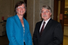 Indiana Attorney General Greg Zoeller and Therese Brown