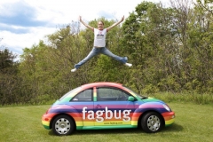 Erin Davies and her “fagbug”