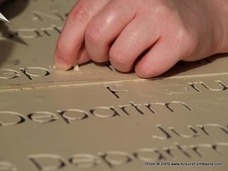 2009/10/21: Engraving preparation