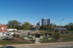 Aerial view of Fire and Police Memorial