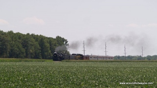 2012/07/11: The NKP 765 south of Yoder Indiana