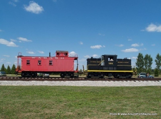 USA 1231 Diesel Locomotive and the Wabash Caboose