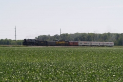 2012/07/11: The NKP 765 south of Yoder Indiana