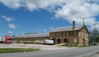 The former Lake Shore and Michigan Railroad Freight Station
