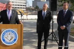 Mayor Tom Henry, Tim Haffner and Tim Ash