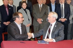 Brad Toothaker and Mayor Tom Henry