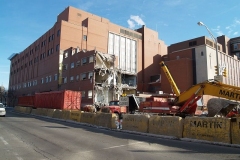 Northwest side of St. Joseph Hospital's former convent home.