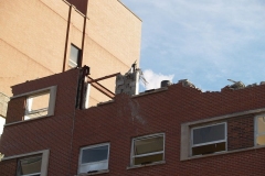 North side of St. Joseph Hospital's former convent home.