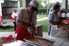 2012/08/02: American Red Cross serves breakfast