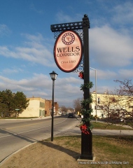 Wells Street Corridor entrance sign