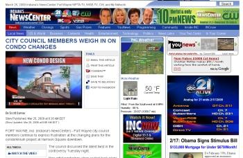 Screen capture from the www.indianasnewscenter.com website