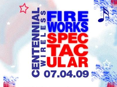 Centennial 4th of July Fireworks logo