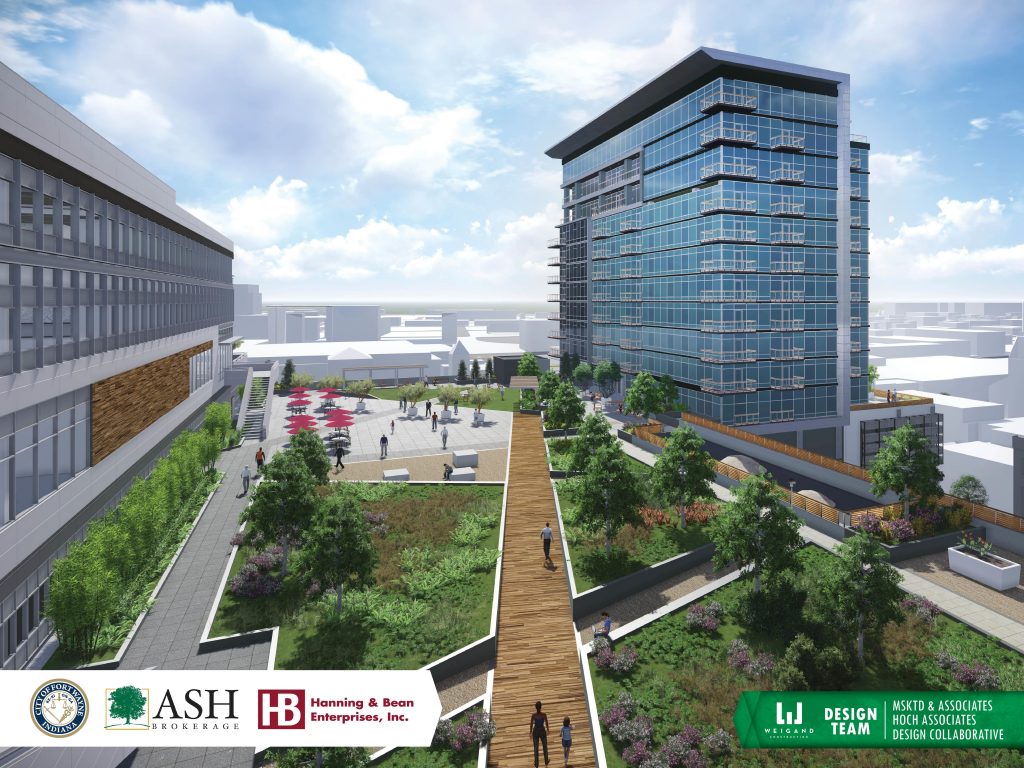 Latest rendering of Project Emerald Skyline's Green Roof