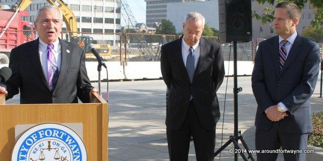 Mayor Tom Henry, Tim Haffner, and Tim Ash