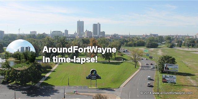 Foggy morning in downtown Fort Wayne time-lapse