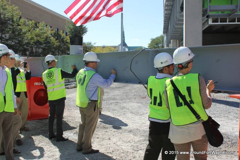 Signing the I-beam