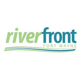 Riverfront Fort Wayne through Amplify Art! campaign Rivefront Fort Wayne side logo