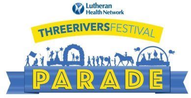 TRF Three Rivers Festival Parade logo