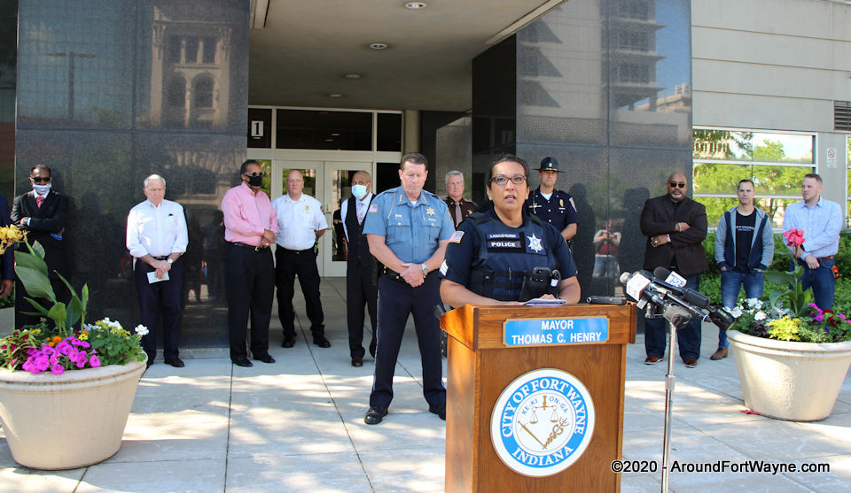 City news conference on downtown weekend demonstrations