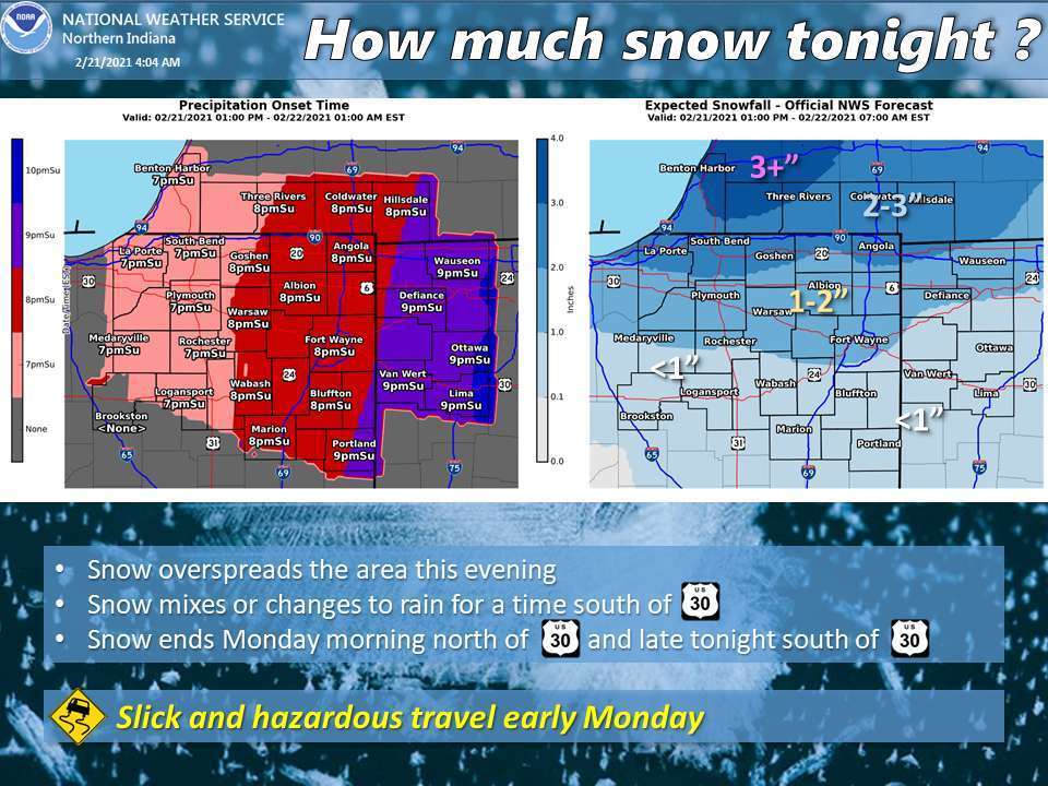 snow tonight