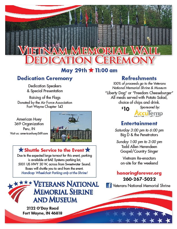 Vietnam Wall Memorial Dedication